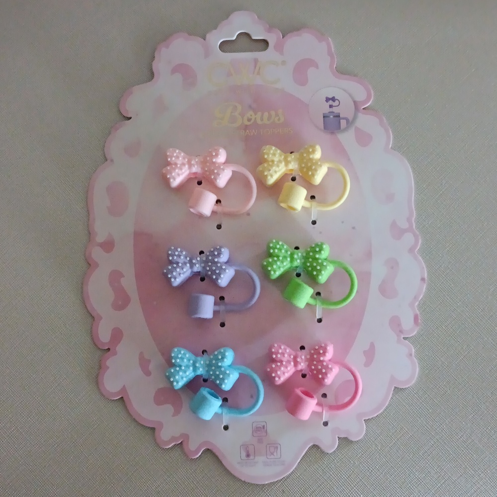 New!CWC Bows Straw Toppers